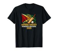 Guyana Caribbean Cricket 2025 Límites y bacanal Camiseta