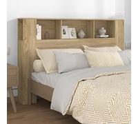 GuyAna Mueble cabecero Muebles Dormitorio cabeceros Cama Decorativos cabeceros de Cama Color Roble Sonoma 160x18,5x104,5 cm
