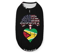 Guyana US Root Heartbeat Pets Shirt Chaleco Lindo Perro Tank Top Suave Sin Mangas Camiseta para Cachorro Kitty Gatos M