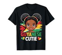 Guyanesa Cutie Girl Bandera Colores Guyana Cultural Pride Camiseta