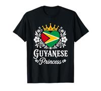 Guyanese Princess Guyana Flag Proud Guyanese Girl Camiseta