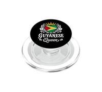 Guyanese Queen Guyana Flag Proud Guyanese Woman PopSockets PopGrip para MagSafe
