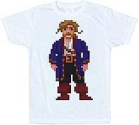 Guybrush Threep Mens T Tshirts Camisetas y Tops Pixel Secret of Monkey Island 8-bit Retro Game White(XX-Large)