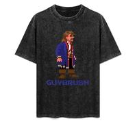 Guybrush Threepwood Pixel Character Profile Monkey Island Unisex Printed T-Shirt Mens Black tee Shirt L