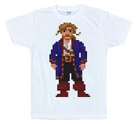 Guybrush Threepwood T Tshirts Camisetas y Tops, Pixel, Secret of Monkey Island, 8-bit, Retro Game(Small)