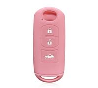 GUYFAM Auto Parts Funda de silicona para llave de coche para M-azda Cx5 Cx-5 Cx3 Cx9 6 Gj Mx5 Cx5 Accesorios Llavero 2014 2016 2019 2020 para F-iat 124 Holder-rosa