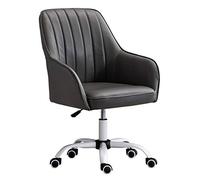 Guyifuny Silla de Escritorio giratoria Moderna de Cuero sintético con Ruedas de 360°, Silla de Trabajo Rosa para Salas de conferencias y oficinas en casa