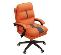 Guyifuny Silla de Escritorio para el hogar con Soporte Lumbar Ajustable, Silla de Oficina giratoria Resistente con Ruedas, sillón ergonómico para computadora con Asiento tapizado de Esponja