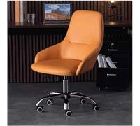 Guyifuny Silla de Oficina Alta ergonómica giratoria para computadora con Ruedas, Escritorio Acolchado de Cuero, Base Resistente, Silla ejecutiva Ajustable, Soporte Lumbar