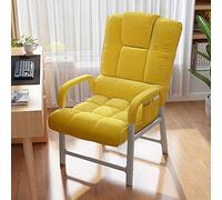 Guyifuny Silla de Oficina tapizada para computadora, Silla reclinable para conferencias, giratoria para el hogar, Escritorio ergonómico, Respaldo Alto con cómodo cojín de Asiento y reposapiés