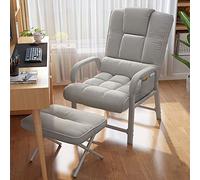 Guyifuny Silla de Oficina tapizada para computadora, Silla reclinable para conferencias, giratoria para el hogar, Escritorio ergonómico, Respaldo Alto con cómodo cojín de Asiento y reposapiés