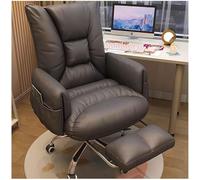 Guyifuny Silla ejecutiva ergonómica de Cuero: Silla de Escritorio giratoria con Respaldo inclinable de 90° a 120°, Altura Ajustable y reposapiés