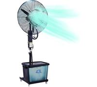 Guyifuny Ventilador Nebulizador for jardín al aire libre con rueda, ventilador de nebulización Industrial con 3 velocidades, tanque de agua de 42L, invernadero, taller, Patio(Diameter 81cm)