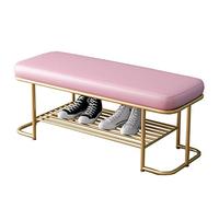 Guyifuny Zapatero Moderno de Hierro | Cojín de PU y Capacidad de 200 kg | Organizador para Dormitorio y Sala de Estar