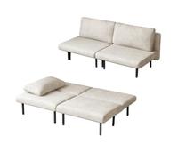 Guyii Sofá cama de 180 cm para espacios pequeños - Ahorro de espacio sofá cama plegable extensible de 2 plazas como cama de invitados para apartamentos