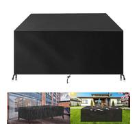 Guying Art Fundas impermeables para muebles de jardín, 250 x 130 x 90 cm (largo x ancho x alto), funda para muebles de patio para mesa rectangular y silla exterior, juego de muebles de ratán