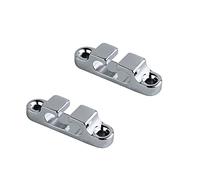 Guyker 2Pcs 2-String Retainer/String Guide for Electric Bass Head Retainer String Tree String Buckle Guide Groove Bass String SR4, Chrome