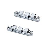 Guyker 2Pcs 3-String Retainer/String Guide for Electric Bass Head Retainer String Tree String Buckle Guide Groove Bass String SR5, Chrome