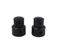 Guyker 2Pcs Ebony Concentric Stacked Knobs, Dual Dome Control Knobs, High Grade Dome Volume Tone Knob Replacement for Electric Guitar or Precision Bass