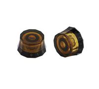 Guyker 2Pcs PRS Potentiometer Control Knobs Dia. 6mm (0.24") Shaft Pots - Rotary Volume Tone Buttons Replacement Part for Electric Guitar or Precision Bass - Brown
