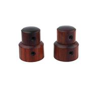 Guyker 2Pcs Red Sandalwood Concentric Stacked Knobs, Dual Dome Control Knobs, High Grade Dome Volume Tone Knob Replacement for Electric Guitar or Precision Bass