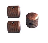 Guyker 3Pcs Guitar Knobs for 6mm Dia. Shaft Pots - Tone and Volume Control Potentiometer Knob Replacement for Electric Guitar or Precision Bass (Antique Bronze)
