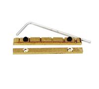 Guyker 43mm Adjustable Guitar Nut - Bell Brass Nut (43 x 3.5mm) Split Regulation Replacement Parts Compatible with Stratocaster Strat ST Style Guitar