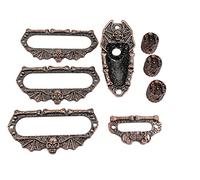 Guyker Anillo de montaje de pastilla de bobina única de metal, marco de interruptor de guitarra, cubierta de placa de conector y 3 pomos de potenciómetro de control con 6 mm de diámetro. Juego de