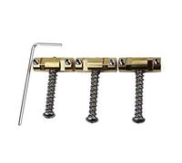 Guyker Brass Compensated Saddles Set of 3-10.8mm Barrel Bridge Saddle with Wrench Compatible with Fender 52 62 Telecaster Tele Electric Guitar Replacement Part