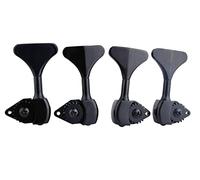 Guyker Cabeza de máquina de bajo (2R + 2L) - Relación 1:20 Afinadores de engranaje abierto, Clavijas de afinación de repuesto para guitarra de jazz eléctrica bajo o instrumentos de precisión - negro