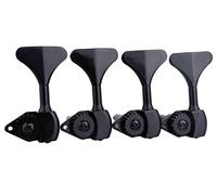 Guyker Cabezal de máquina de bajo (4 para izquierda) - Relación 1:20 Afinadores de afinación de engranaje abierto clavijas de repuesto para guitarra eléctrica de jazz bajo o instrumentos de precisión