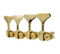 Guyker Cabezal de máquina de bajo (4 para la derecha) - Relación 1:20 Afinadores de engranaje abierto clavijas de afinación de repuesto para guitarra eléctrica de jazz bajo o instrumentos de precisión