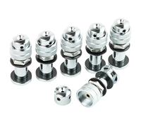 Guyker Clavijas de afinación, afinadores de guitarra cromados, cabezales de máquina (GK01, 6 piezas)