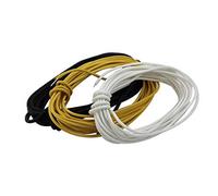 Guyker Cloth-Covered Braided Guitar Wire - 15 Feet (5-white/5-black/5-yellow) Electrics Vintage-Style Pushback Guitar Wire