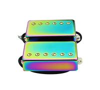 Guyker Guitar Humbucker Pickups Set - Sealed Double Coil Neck and Bridge Pickup Replacement Parts for LP 6 String Electric Guitar (Chameleon Rainbow)