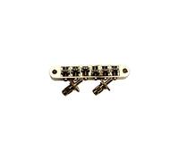 Guyker Guitar Roller Saddle Bridge - Tune-O-Matic Bridges with Post Hole 4.2mm Replacement Compatible with Gibson Les Paul LP SG 6 String Electric Guitar BM015 (Golden)