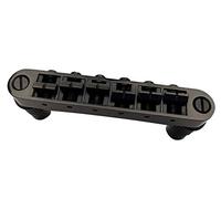Guyker Guitar Saddle Bridge - Tune-O-Matic Bridges with Post Hole 6.3mm Replacement Compatible with Gibson Les Paul LP SG EPI 6 String Electric Guitar BM003 (Black)
