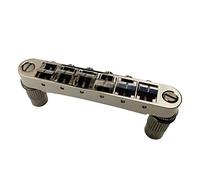 Guyker Guitar Saddle Bridge - Tune-O-Matic Bridges with Post Hole 6.3mm Replacement Compatible with Gibson Les Paul LP SG EPI 6 String Electric Guitar BM003 (Brown)