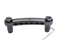 Guyker Guitar Tune-O-Matic - Barra de tope con tacos para guitarra eléctrica LP SG Style 6 cuerdas (GS001, marrón)