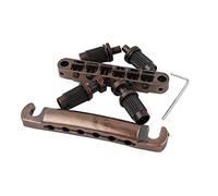 Guyker Guitar Tune-O-Matic - Combo de puente y barra de parada con anclajes y pernos de repuesto compatible con guitarra eléctrica LP SG EPI de 6 cuerdas (bronce)