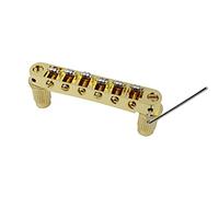Guyker Guitar Tune-O-Matic - Puente de sillín de rodillo compatible con guitarra eléctrica Gibson Les Paul LP SG Style de 6 cuerdas, GM005, dorado