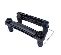 Guyker Guitarra Tune-O-Matic Puente y barra de parada Combo con anclajes y pernos de repuesto compatible con LP SG EPI 6 cuerdas guitarra eléctrica negro