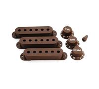 Guyker - Juego de 3 piezas de plástico para guitarras de una sola bobina (espaciado de poste de 52 mm) y 1 volumen de 2 tonos 1V2T y 1 anillo de montaje para guitarra eléctrica y bajo (PS030-23)