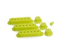 Guyker - Juego de 3 piezas de plástico para guitarras de una sola bobina (espaciado de poste de 52 mm) y 1 volumen de 2 tonos 1V2T y 1 anillo de montaje para guitarra eléctrica y bajo (PS030-26)