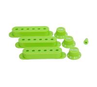 Guyker - Juego de 3 piezas de plástico para guitarras de una sola bobina (espaciado de poste de 52 mm) y 1 volumen de 2 tonos 1V2T y 1 anillo de montaje para guitarra eléctrica y bajo (PS030-28)