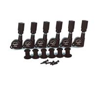 Guyker Sintonizadores de bloqueo de guitarra (6 para izquierda) - Juego de clavijas de afinación de cuerda Pro Lock 1:18, juego de cabezales de máquina de repuesto para guitarra eléctrica acústica