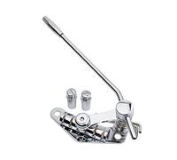 Guyker Tune-O-Matic - Barra de tope para puente de guitarra eléctrica, compatible con guitarras LP SG TM85, cromado