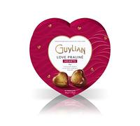 Guylian, Bombones Corazón, Chocolate Belga, Bombón relleno de Praliné de Avellanas, Caja de Bombones forma Corazón, 10 unidades, 105 g