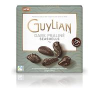Guylian Bombones de Chocolate Belga, Bombón Relleno de Praliné de Chocolate Negro, Chocolate en forma de Frutos de Mar con 72% de Cacao, 20 Unidades por Envase, 225 g