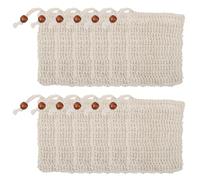 Guyode 12 Piezas Bolsas para Jabones, Estuche Viaje para Jabón, Jabonera Baño con Cordón, Bolsas para Jabon, Fundas de Jabóns, Bolsita Jabons Solido para Exfoliación Masaje Cuidado de la Piel